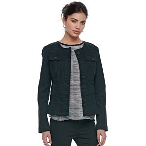 Women's ELLE™ Peplum Jean Jacket!