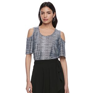 Women's ELLE™ Cold-Shoulder Swing Top