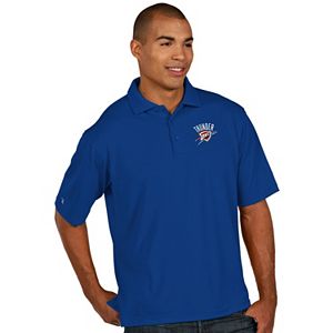 Men's Antigua Oklahoma City Thunder Pique Xtra-Lite Polo