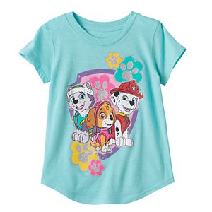 Toddler Girl Jumping Beans® Paw Patrol Marshall, Skye & Everest Glittery Graphic Tee
