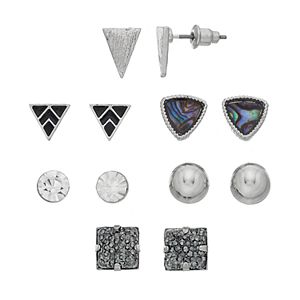 Mudd® Nickel Free Geometric Stud Earring Set