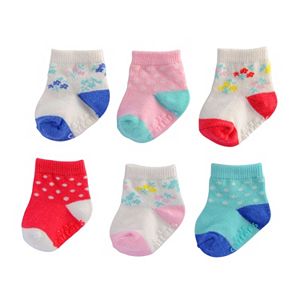 Baby Girl Carter's 6-pk. Pattern Crew Socks