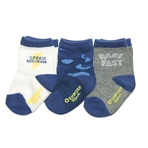 Baby Boy / Toddler Boy OshKosh B'gosh® 3-pk. Printed Crew Socks