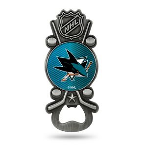 San Jose Sharks Party Starter Bottle Opener Magnet