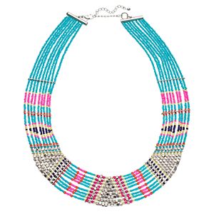 Mudd® Tribal Beaded Multi Strand Necklace