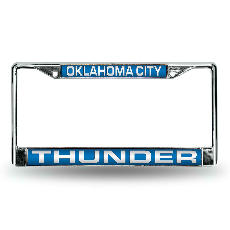 Oklahoma City Thunder License Plate Frame, Blue