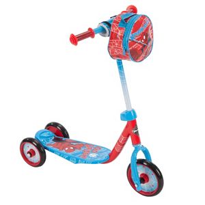 Youth Huffy Marvel Spider-Man 3-Wheel Scooter with Handlebar Bag