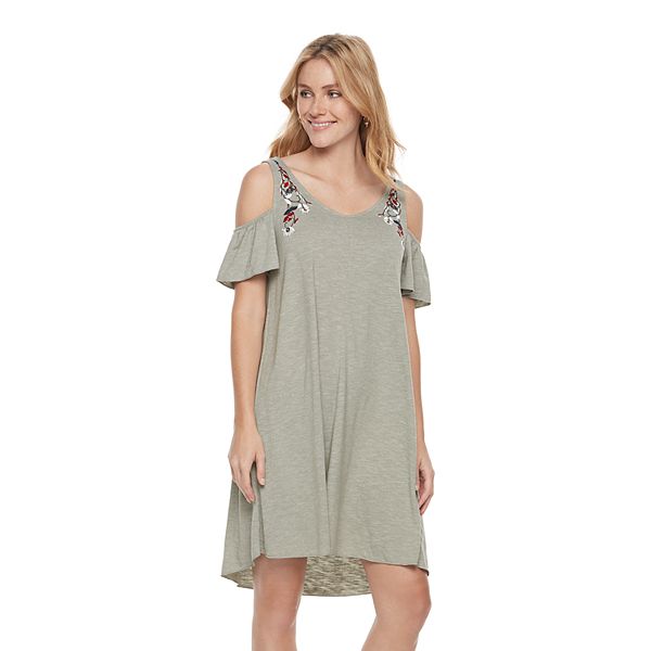 Cold shoulder hot sale dresses kohls