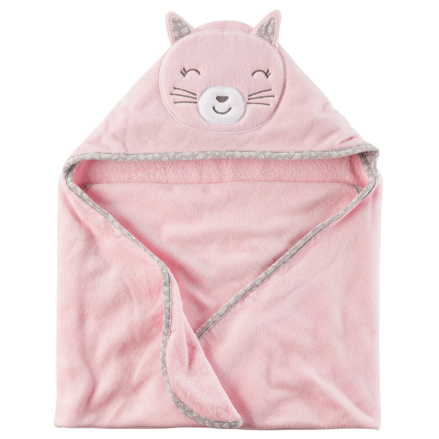 baby girl hooded towel