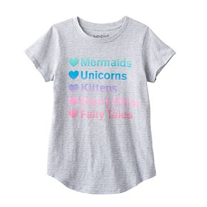 Girls 4-10 Jumping Beans® Mermaid Striped Tee