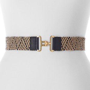 Women's Apt. 9® Stretchy Straw Zizag Interlock Belt