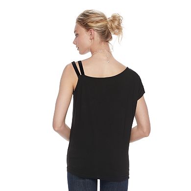 Women's Rock & Republic® Embellished One-Shoulder Top