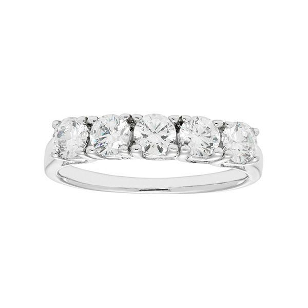 Moissanite deals anniversary ring