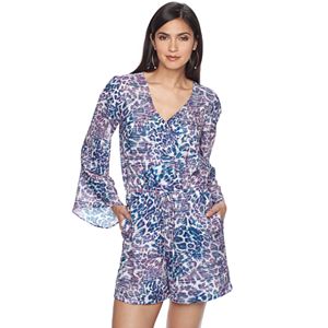 Women's Jennifer Lopez Animal Print Romper