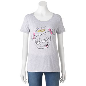 Juniors' Nickelodeon Rugrats Angelica Halo Graphic Tee