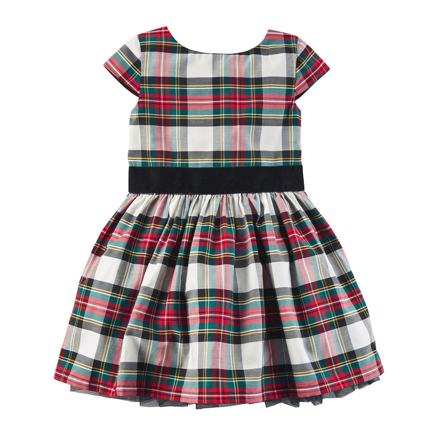 plaid holiday dress