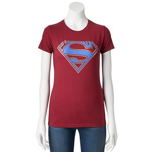 Juniors' DC Comics Superman Metallic Logo Graphic Tee