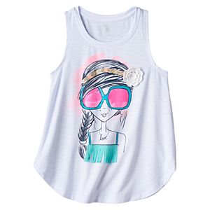 Girls 7-16 & Plus Size SO® Curved Hem Swing Tank Top
