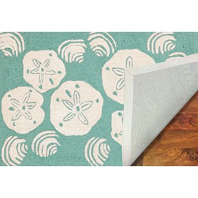Liora Manne Front Porch Shell Toss Indoor Outdoor Rug