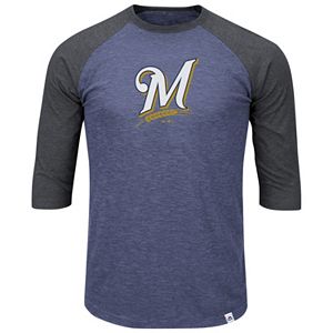 Big & Tall Majestic Milwaukee Brewers Baseball Tee