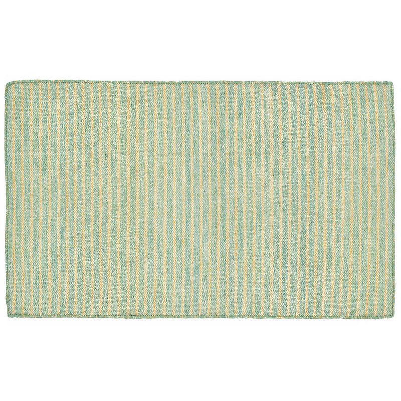 Liora Manne Mojave Pencil Stripe Indoor Outdoor Rug, Dark Blue, 7.5X9.5 Ft