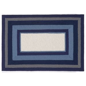 Trans Ocean Imports Liora Manne Newport Multi Border Indoor Outdoor Rug