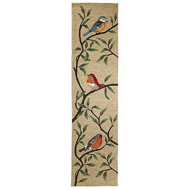 Liora Manne Ravella Birds on Branches Indoor Outdoor Rug