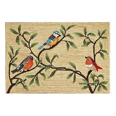 Liora Manne Ravella Birds on Branches Indoor Outdoor Rug