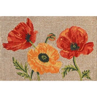 Liora Manne Ravella Icelandic Poppies Indoor Outdoor Rug
