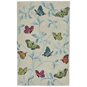 Trans Ocean Imports Liora Manne Ravella Butterflies On Tree Indoor Outdoor Rug