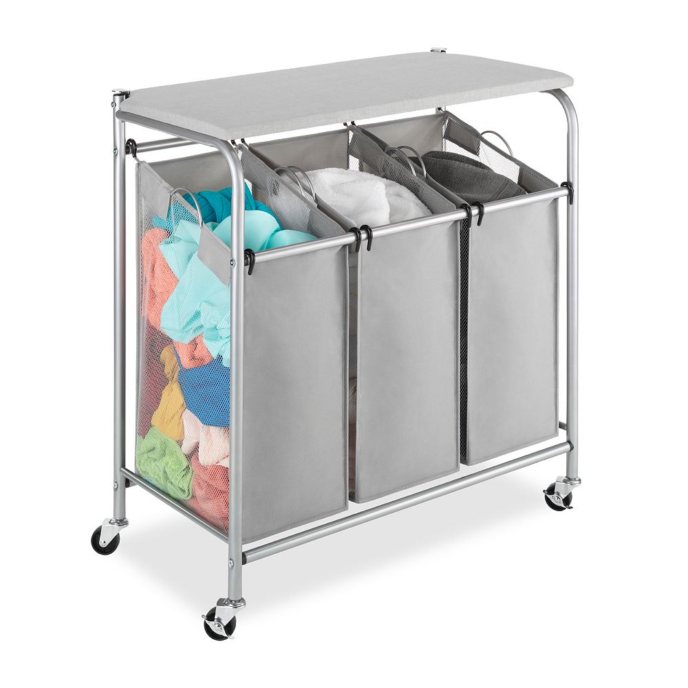 Whitmor Triple Sorter Ironing & Folding Table