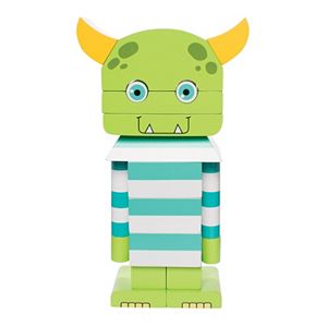 Manhattan Toy Monty The Monster Magnetic Stacking Block Puzzle