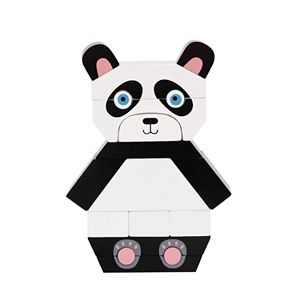 Manhattan Toy Patches The Panda Magnetic Stacking Block Puzzle