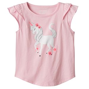 Toddler Girl Jumping Beans® Glittery Graphic Tee!