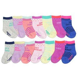 Baby Girl / Toddler Girl OshKosh B'gosh® 7-pk. Days of the Week Crew Socks