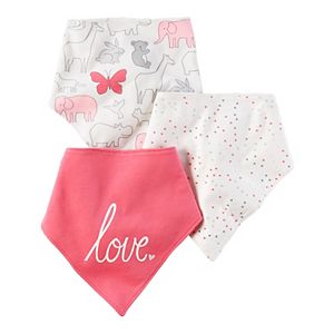 Baby Girl Carter's 3-pk. Bandana Bibs