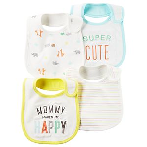 Baby Carter's 4-pk. Embroidered Bibs