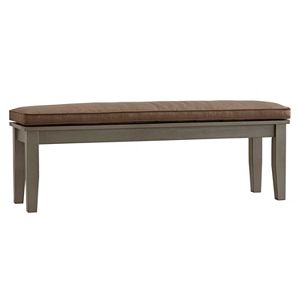 HomeVance Glen View Gray Patio Bench