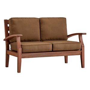 HomeVance Glen View Brown Patio Loveseat
