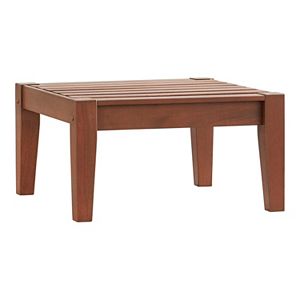 HomeVance Glen View Indoor \/ Outdoor Wood End Table
