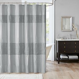 Madison Park Eastridge Metallic Pieced Shower Curtain
