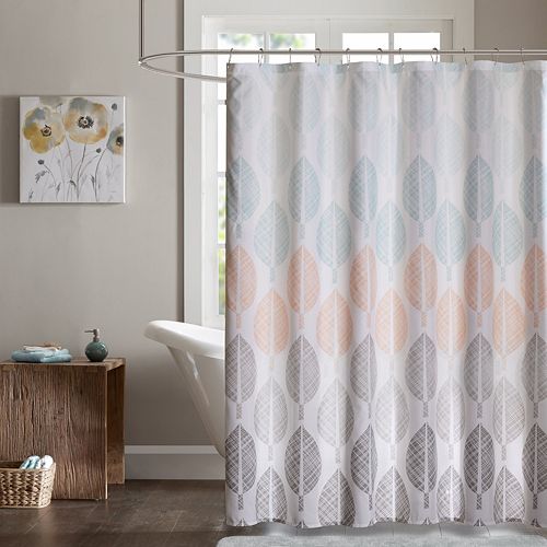 Madison Park Essentials Pelham Bay Printed Shower Curtain