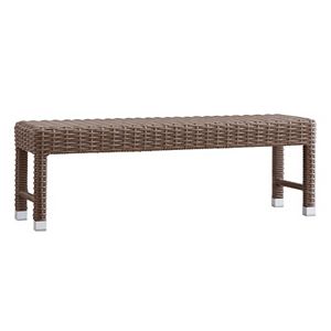 HomeVance Ravinia Wicker Patio Bench