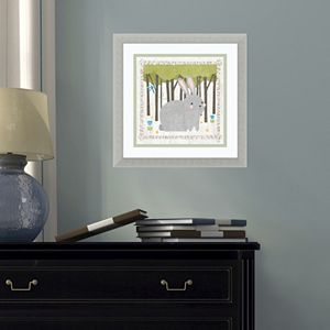 Amanti Art Woodland Hideaway Bunny Framed Wall Art
