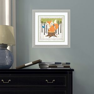 Amanti Art Woodland Hideaway Fox Framed Wall Art