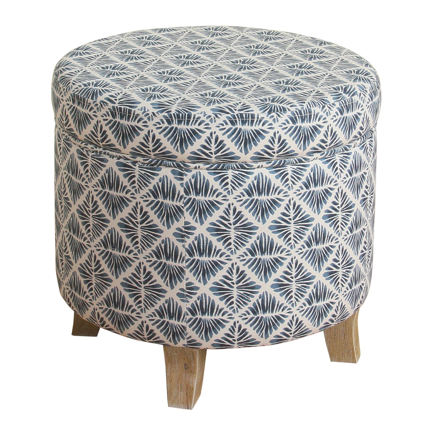 Image for HomePop Cole Classics Round Storage Ottoman at Kohl's.