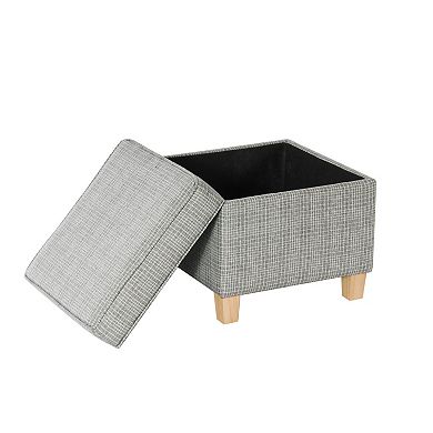 HomePop Cole Classics Square Storage Ottoman