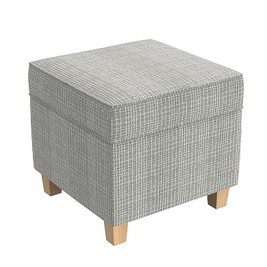 HomePop Cole Classics Square Storage Ottoman