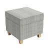 HomePop Cole Classics Square Storage Ottoman