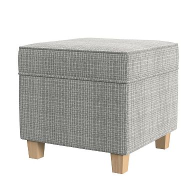 HomePop Cole Classics Square Storage Ottoman